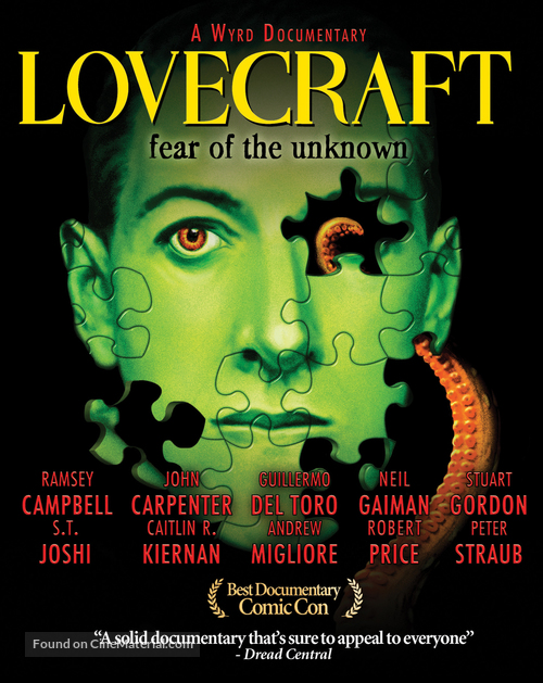 Lovecraft: Fear of the Unknown - Blu-Ray movie cover