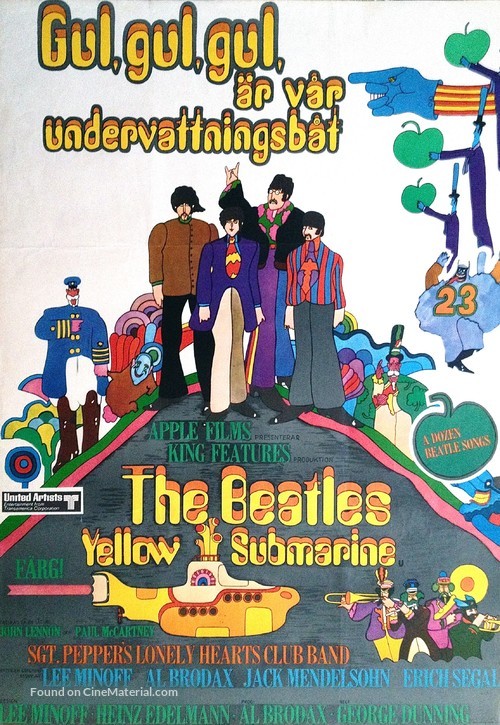 Yellow Submarine - Swedish Movie Poster