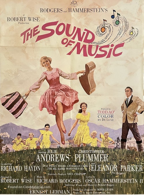 The Sound of Music - Danish Movie Poster