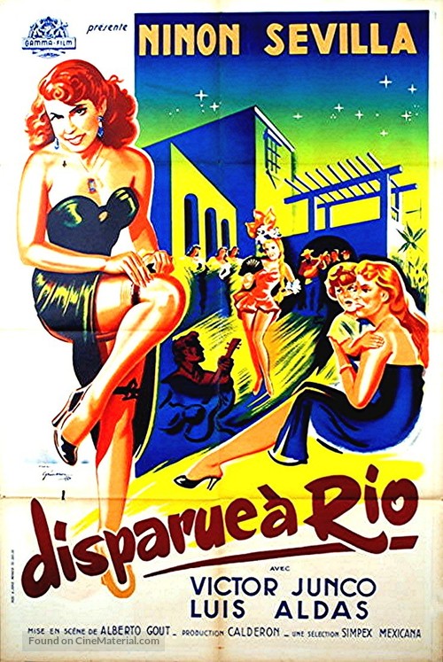 Aventura en R&iacute;o - French Movie Poster