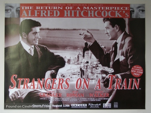 Strangers on a Train - British Movie Poster
