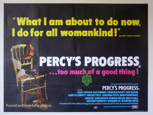 Percy&#039;s Progress - British Movie Poster