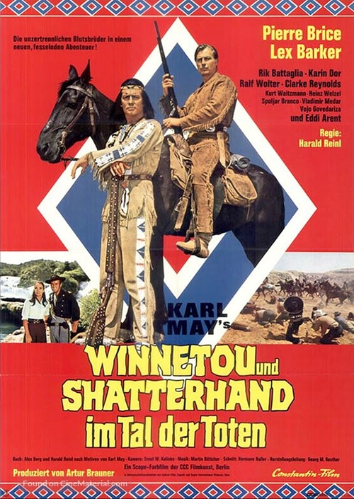 Winnetou und Shatterhand im Tal der Toten - German Movie Poster