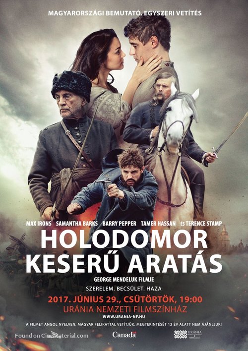 Bitter Harvest - Hungarian Movie Poster