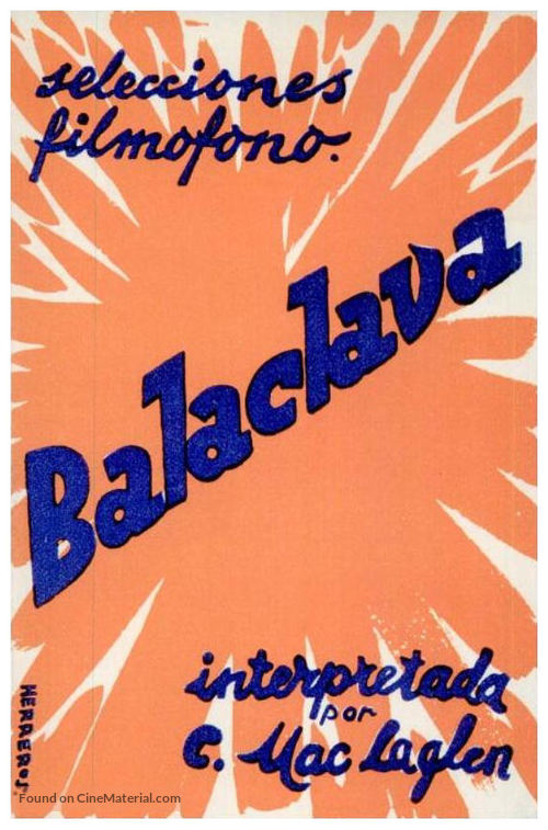 Balaclava - Spanish Movie Poster