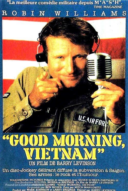 Good Morning, Vietnam - French Movie Poster