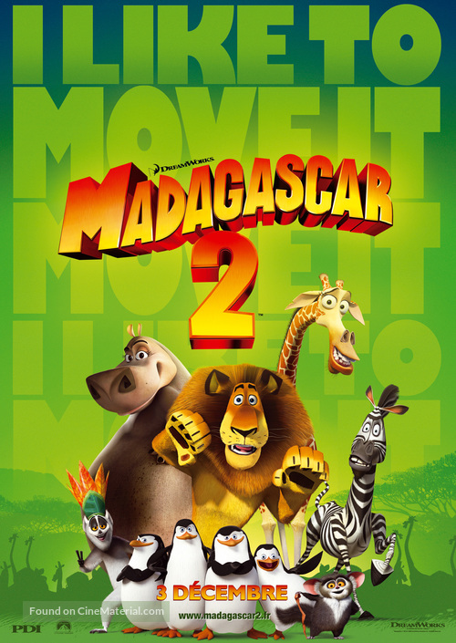 Madagascar: Escape 2 Africa - French Movie Poster