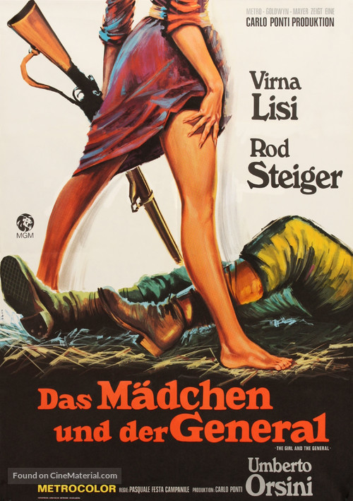 La ragazza e il generale - German Movie Poster
