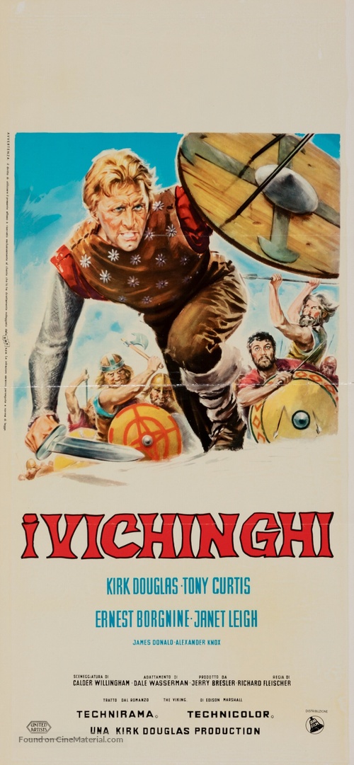 The Vikings - Italian Movie Poster