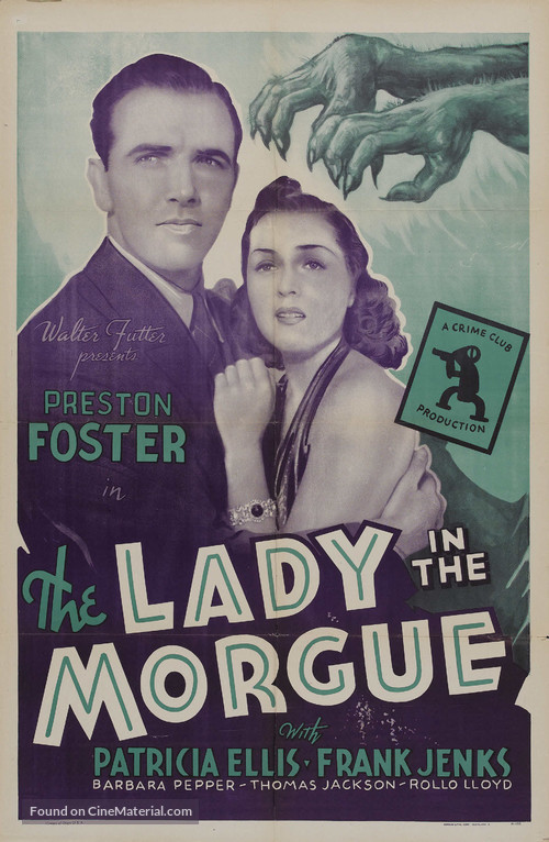 The Lady in the Morgue - Re-release movie poster