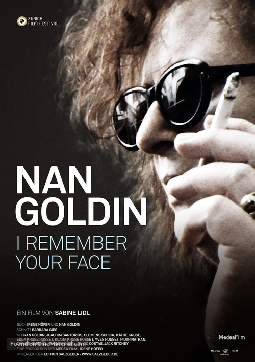 Nan Goldin: I Remember Your Face - German Movie Poster