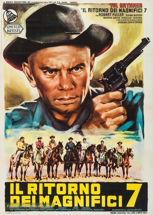 Return of the Seven - Italian Movie Poster