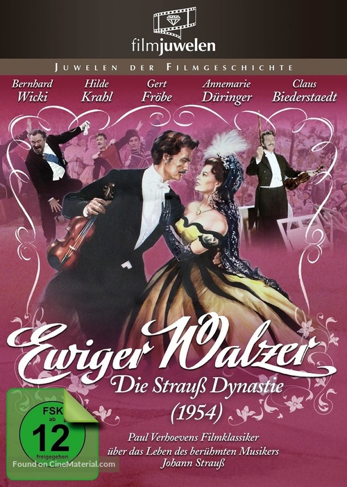 De levensroman van Johann Strauss - German DVD movie cover
