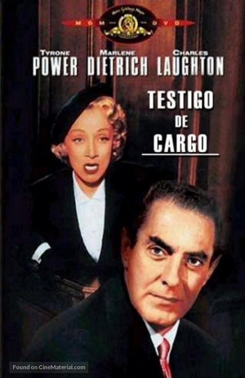 Witness for the Prosecution - Spanish DVD movie cover