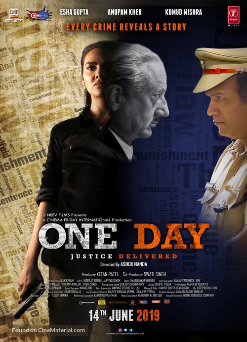 One Day: Justice Delivered - Indian Movie Poster