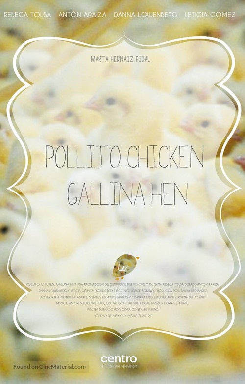 Pollito Chicken, Gallina Hen - Mexican Movie Poster