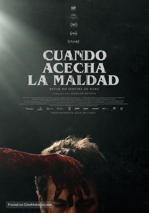 Cuando acecha la maldad - Argentinian Movie Poster