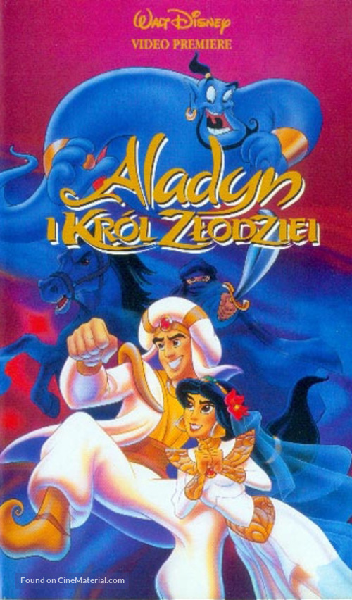 Aladdin And The King Of Thieves - Polish VHS movie cover