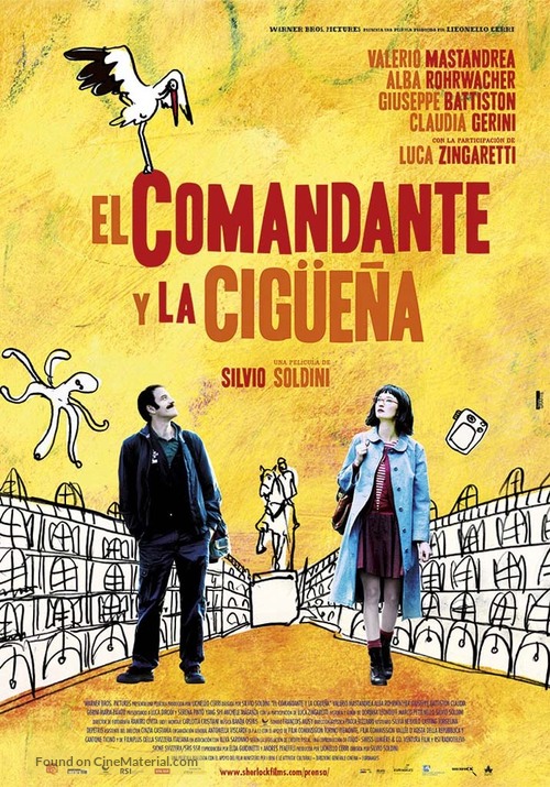 Il comandante e la cicogna - Spanish Movie Poster