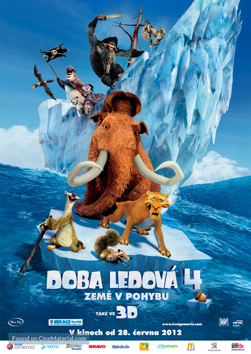 Ice Age: Continental Drift - Czech Movie Poster