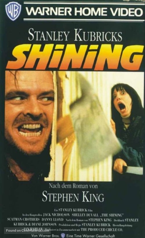 The Shining - German VHS movie cover