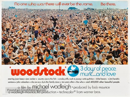 Woodstock - British Movie Poster