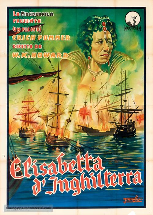 Fire Over England - Italian Movie Poster
