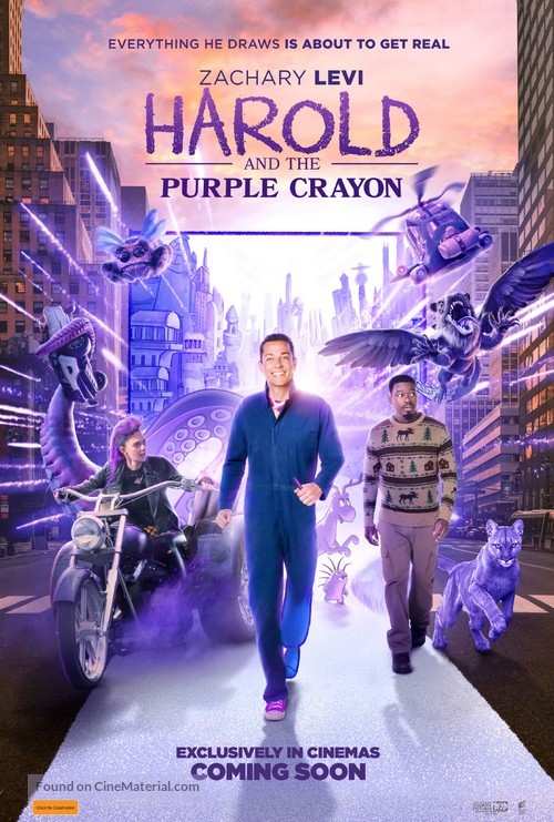Harold and the Purple Crayon - Australian Movie Poster