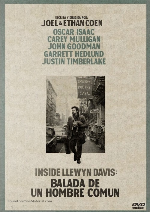 Inside Llewyn Davis - Argentinian DVD movie cover