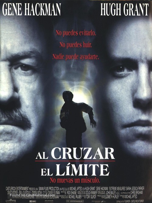 Extreme Measures - Spanish Movie Poster