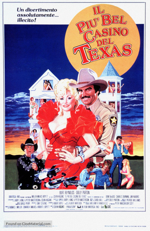The Best Little Whorehouse in Texas - Italian Movie Poster