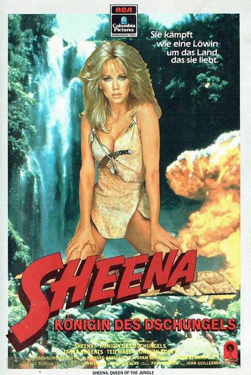 Sheena - German VHS movie cover