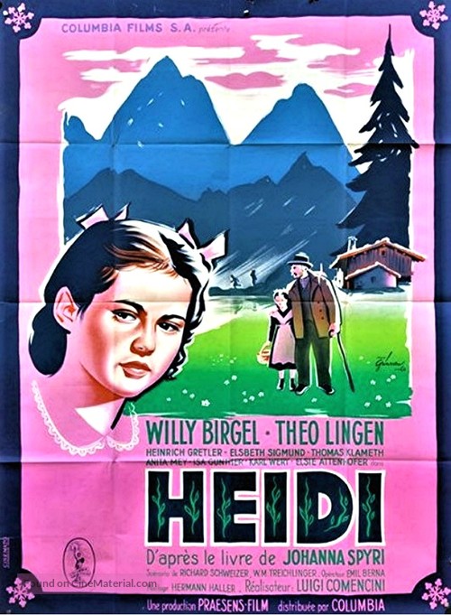 Heidi - French Movie Poster