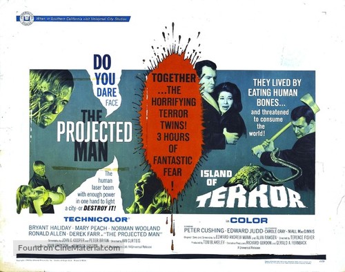 Island of Terror - Combo movie poster