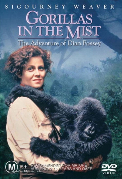 Gorillas in the Mist: The Story of Dian Fossey - Australian DVD movie cover