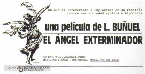 &Aacute;ngel exterminador, El - Spanish poster