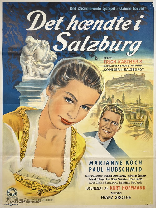 Salzburger Geschichten - Danish Movie Poster