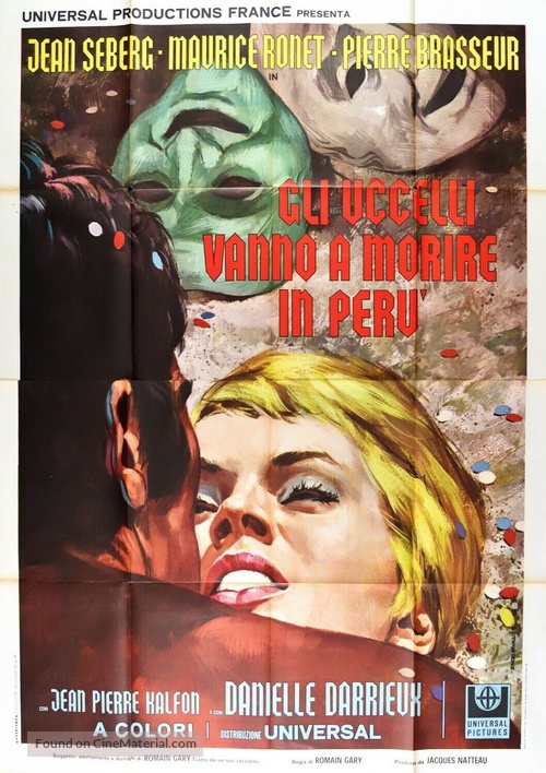 Les oiseaux vont mourir au P&eacute;rou - Italian Movie Poster