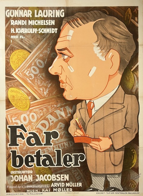 Far betaler - Danish Movie Poster