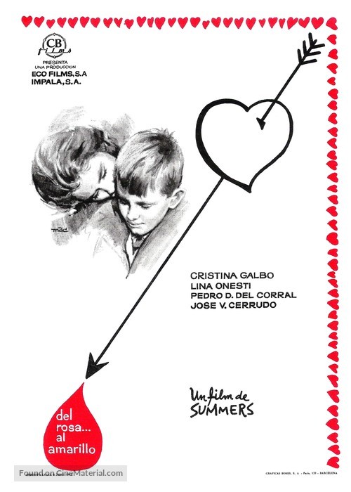 Del rosa al amarillo - Spanish Movie Poster