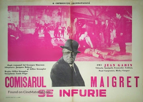 Maigret voit rouge - Romanian Movie Poster