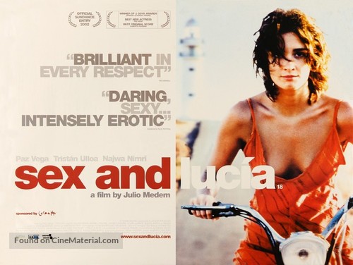 Luc&iacute;a y el sexo - British Movie Poster