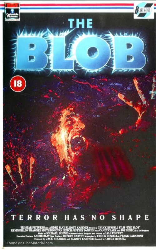The Blob - British VHS movie cover
