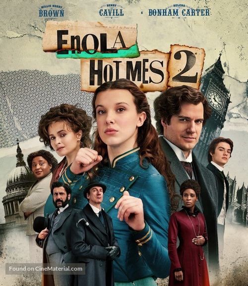 Enola Holmes 2 - Brazilian Blu-Ray movie cover