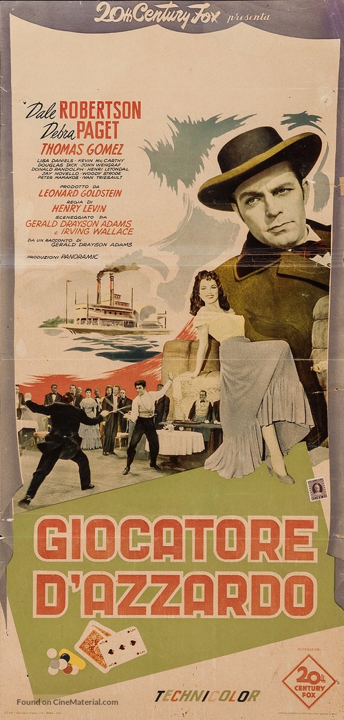 The Gambler from Natchez - Italian Movie Poster