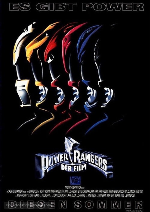 Mighty Morphin Power Rangers: The Movie - German Movie Poster