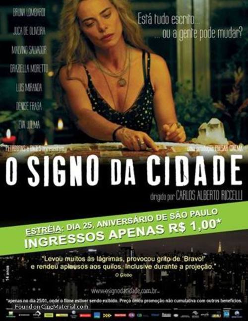 Signo da Cidade, O - Brazilian Movie Poster