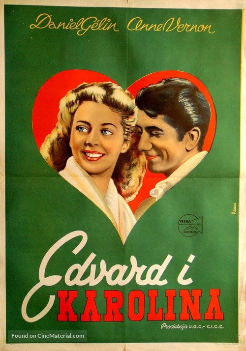 &Eacute;douard et Caroline - Yugoslav Movie Poster