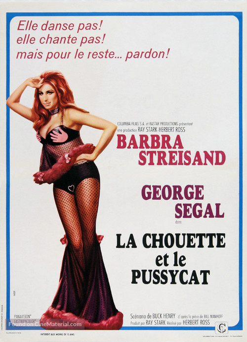 The Owl and the Pussycat - French Movie Poster