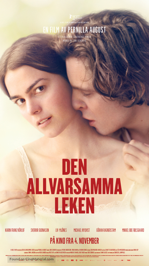 Den allvarsamma leken - Norwegian Movie Poster